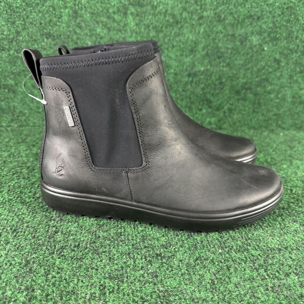 ECCO Soft 7 Tred Gore-Tex Chelsea Boots Black EU 37 Women's 6 - 6.5 US New Zip